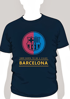 kaos bola barca born to be cules murah