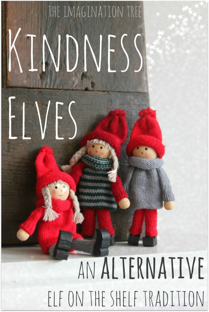 http://theimaginationtree.com/2013/11/alternative-elf-on-shelf-tradition-kindness-elf-kindness-elves.html