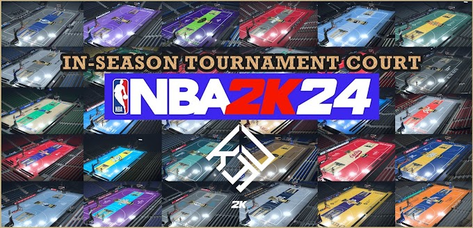 In-Season Tournament Courts 2024 (30 Teams) by Kyu2K | NBA 2K24