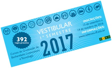 Vestibular 2017 1º Semestre IFFluminense