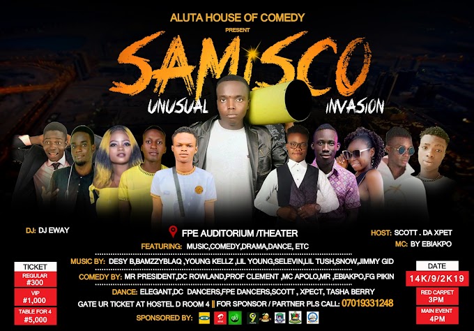 EVENT: SAMISCO UNUSUAL INVASION 2019.