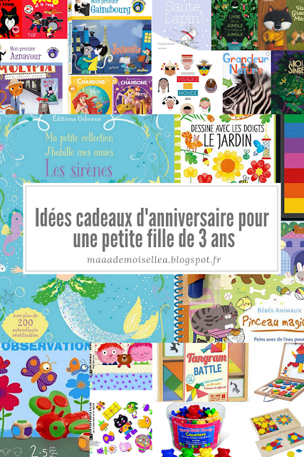 Idées cadeaux d'anniversaire pour une petite fille de 3 ans