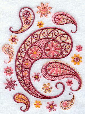 Mango Embroidery butta with stitch effects