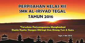 Download Desain Backdrop Perpisahan Kelas XII SMK 2016