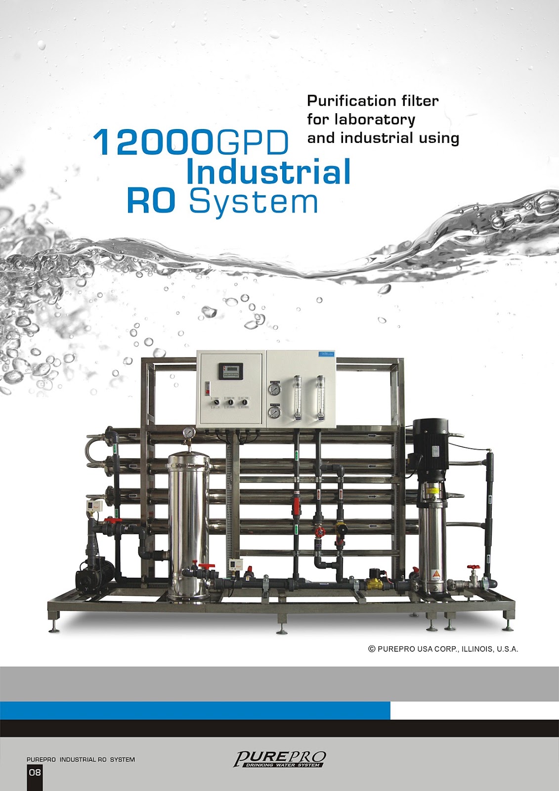 PurePro® RO12000 Industrial Reverse Osmosis Water Filter System