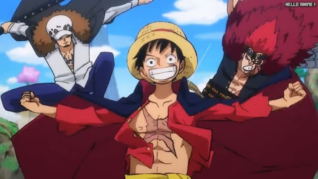 ワンピースアニメ ワノ国編主題歌 三船長 ルフィ ロー キッド Luffy Law Kid | ONE PIECE OPテーマ23 DREAMIN' ON Da-iCE