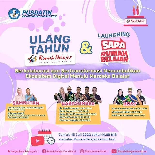 Info Penting Ulang Tahun Rumah Belajar ke-11 & Lauching SAPA RUMAH BELAJAR