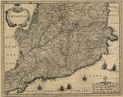 Este mapa es de 1653 y Lérida y Tortosa ya eran catalanas