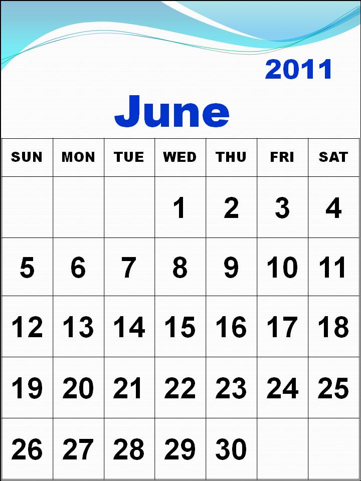 june 2011 calendar. june 2011 calendar blank.