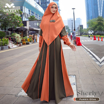 7 Warna Baju Gamis Myzta  Model Terbaru b