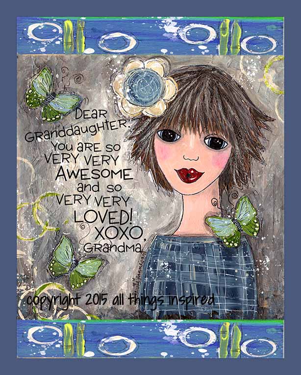 dear granddaughter brown hair