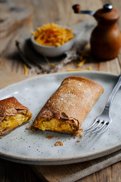 Galettes de sarrasin au poulet et curry