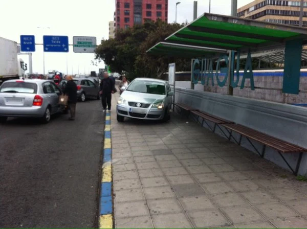 Cinco heridos accidente Avenida Marítima,  Parque San Telmo Las Palmas G. C.