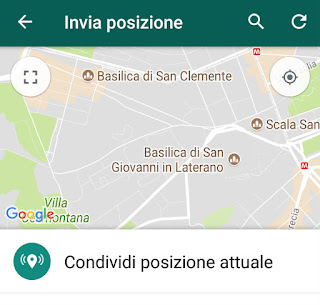 localizzatore gps whatsapp