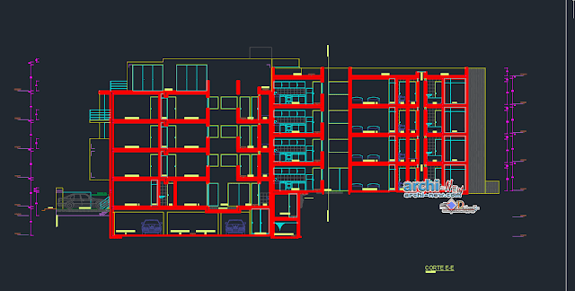 Residential social housing in AutoCAD 