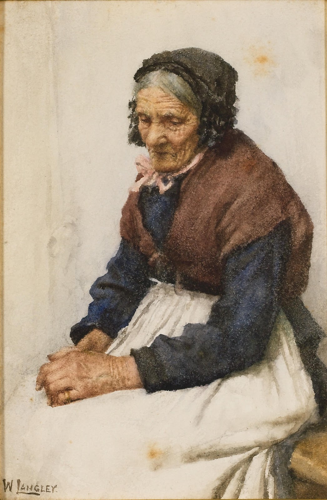 Walter Langley Old fishwife