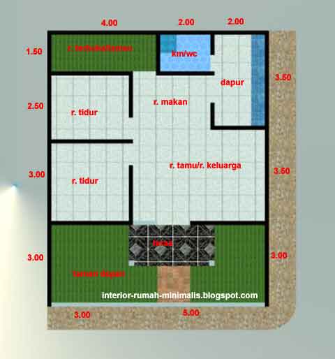 Desain Renovasi Rumah KPR-BTN Type 21/60, Hook  Blog 