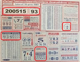 Thai Lottery 3up Lucky Tips For 16-11-2018