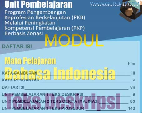 gambar modul pkp bahasa indonesia SMP