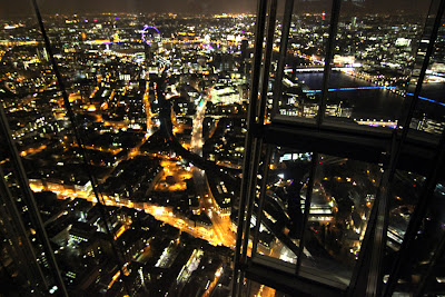 Shard: View west towards London Eye