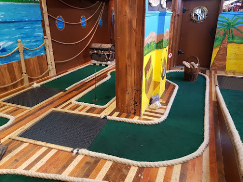 Pirate Crazy Golf at the Fairworld Amusement Arcade in Cleethorpes