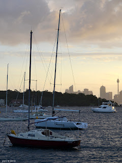 sunset sailboats