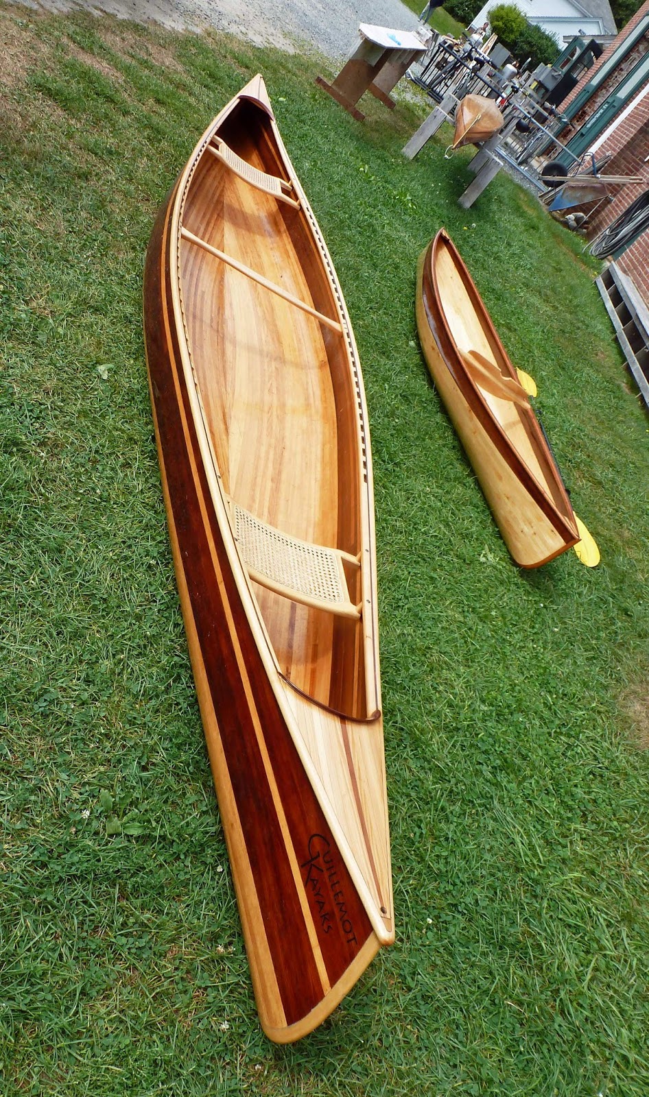  wooden canoes, as many canoes were under construction. Need a clamp