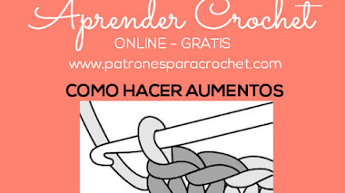 Cómo hacer aumentos en tejidos crochet / Tutorial