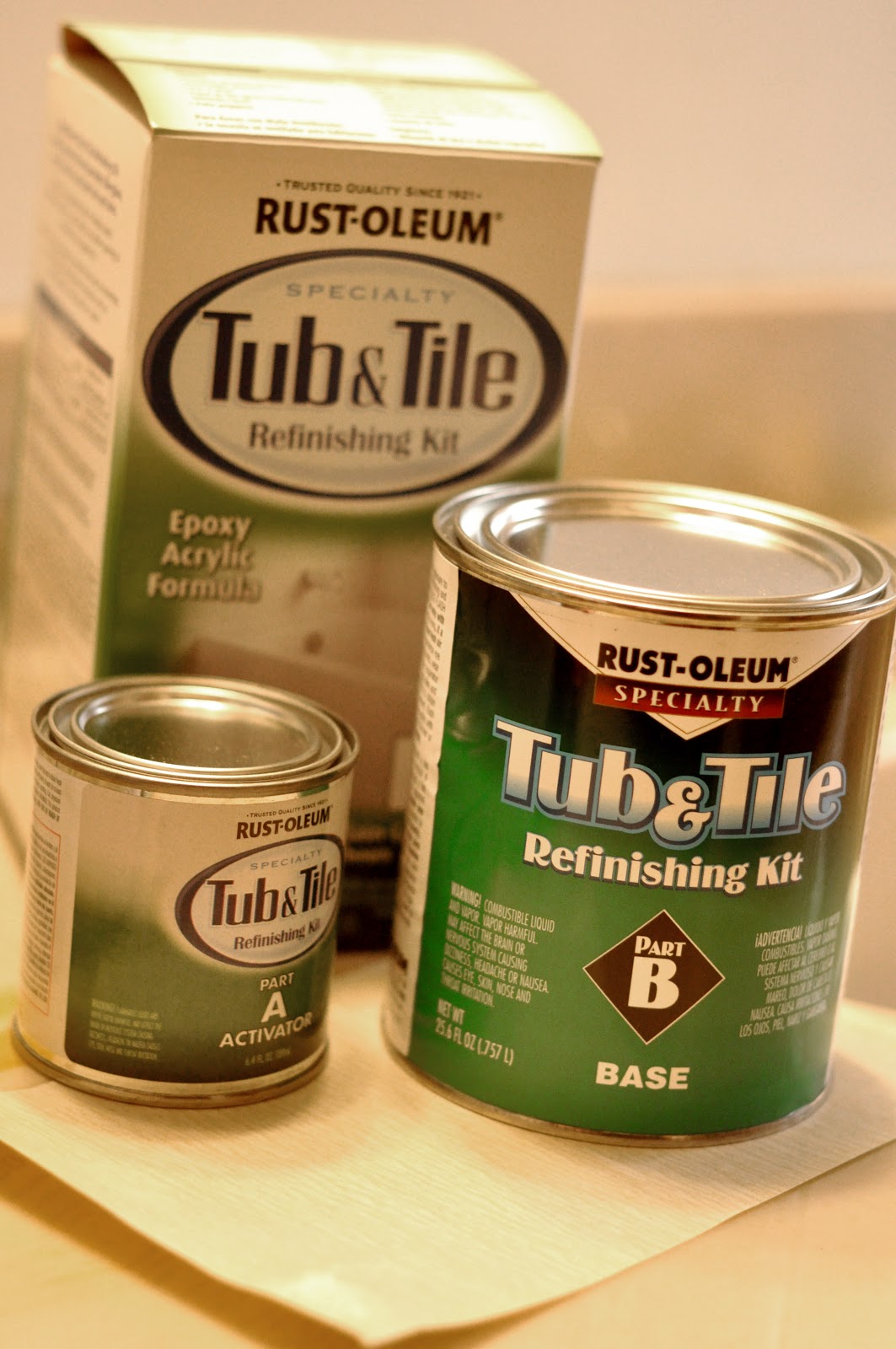 Raising Hope: {DIY: RustOleum Tub and Tile Refinishing Kit}