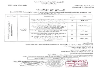 اعلان توظيف ببلدية حنيف ولاية البويرة جانفي 2023