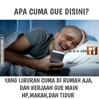 meme liburan orang nolife