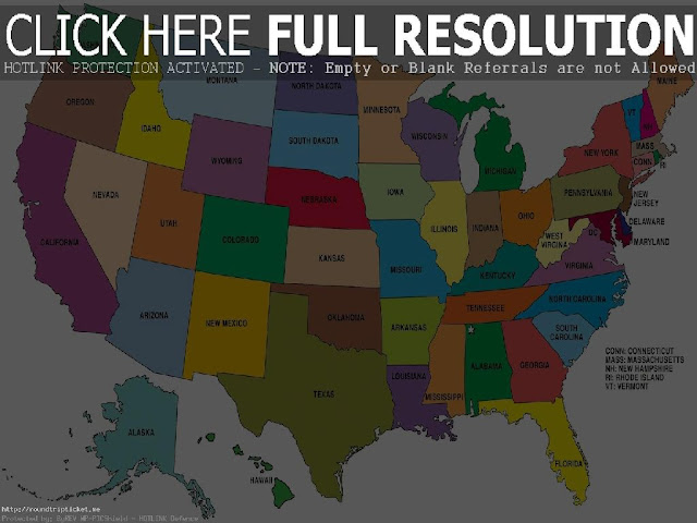 Map Of United States By State