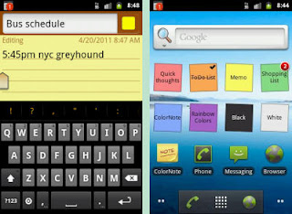 Input Interface on ColorNote Notepad Free Note Editing App for Android