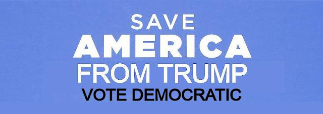 SAVE AMERICA FROM TRUMP - VOTE DEMOCRATIC - meme by gvan42