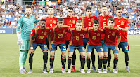 SELECCIÓN DE ESPAÑA SUB 21. Temporada 2018-19. Sivera, Unai Núñez, Marc Roca, Jesús Vallejo, Fabián Ruiz y Dani Ceballos; Junior, Fornals, Dani Olmo, Martín Agguirregabiria y Mikel Oyarzabal. SELECCIÓN DE ESPAÑA SUB 21 4 (Marc Roca, Oyarzabal, Dani Olmo, Borja Mayoral) SELECCIÓN DE FRANCIA SUB 21 1 (Mateta). 27/06/2019. Campeonato de Europa de Selecciones Sub 21, semifinal. Reggio Emilia, Italia, estadio Mapei.