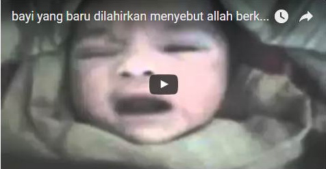 VIDEO: Allahu Akbar! Bayi Berumur 3 Hari Ini Terus Ucapkan Lafadz 'Allah' Dengan Sangat Jelas