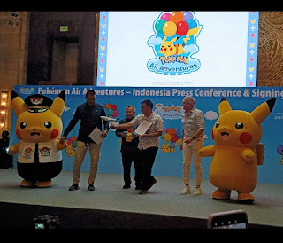 Emma-Penanda tanganan Kesepakatan Kerjasama antara Pokemon Air Adventures dengan Indonesia