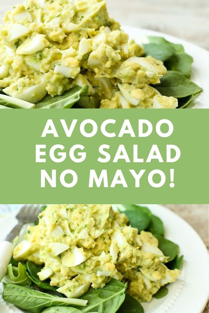 Avocado salad egg healthy - No mayo!