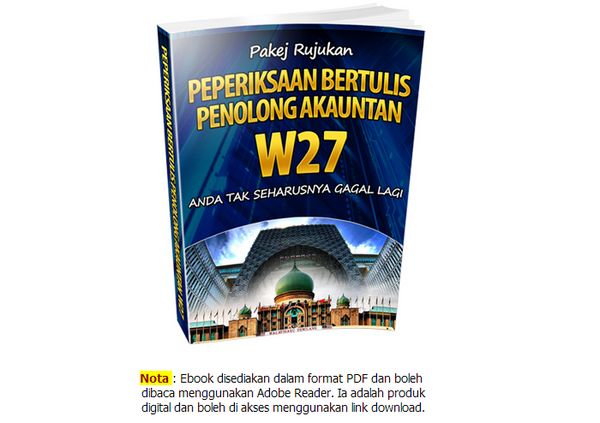 Panduan Lulus Peperiksaan Bertulis Penolong Akauntan W27 