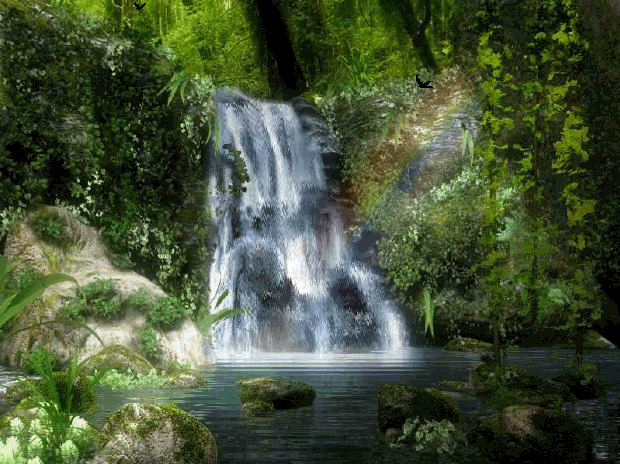 3D Waterfall Screensaver Free
