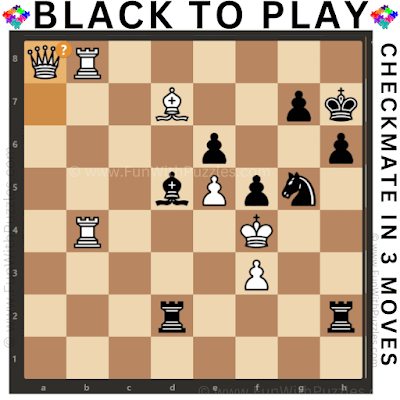 Chess Checkmate Double Challenge Puzzle: Find the Mistake in White's Move and Checkmate White in 3-moves