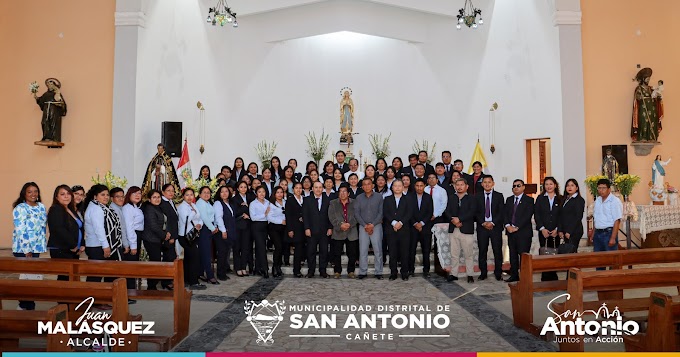𝗧𝗥𝗔𝗕𝗔𝗝𝗔𝗗𝗢𝗥𝗘𝗦 𝗗𝗘 𝗟𝗔 𝗠𝗨𝗡𝗜𝗖𝗜𝗣𝗔𝗟𝗜𝗗𝗔𝗗 𝗗𝗜𝗦𝗧𝗥𝗜𝗧𝗔𝗟 𝗗𝗘 𝗦𝗔𝗡 𝗔𝗡𝗧𝗢𝗡𝗜𝗢 𝗥𝗘𝗔𝗟𝗜𝗭𝗔𝗡 𝗨𝗡𝗔 𝗠𝗜𝗦𝗔 𝗘𝗡 𝗛𝗢𝗡𝗢𝗥 𝗔 𝗦𝗔𝗡 𝗠𝗔𝗥𝗧Í𝗡 𝗗𝗘 𝗣𝗢𝗥𝗥𝗘𝗦, 𝗣𝗔𝗧𝗥Ó𝗡 𝗗𝗘 𝗧𝗢𝗗𝗢𝗦 𝗟𝗢𝗦 𝗧𝗥𝗔𝗕𝗔𝗝𝗔𝗗𝗢𝗥𝗘𝗦