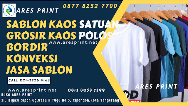 Kaos Partai & Kaos Promosi Cipondoh Kota Tangerang - ARES KONVEKSI - Sablon kaos Cipondoh