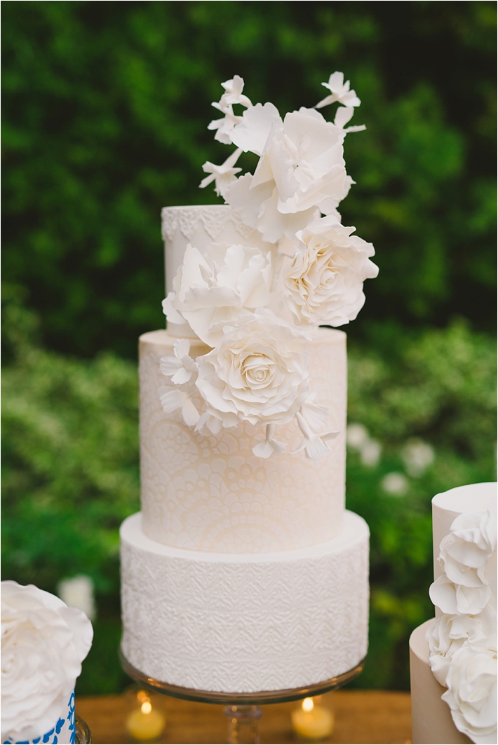 Elegant Spanish and Lace inspired wedding cake by RooneyGirl BakeShop