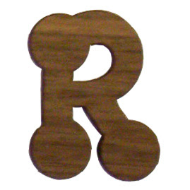 R bubble letters