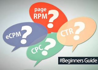 What is the Page View, CPC, CTR and RPM in Adsense?