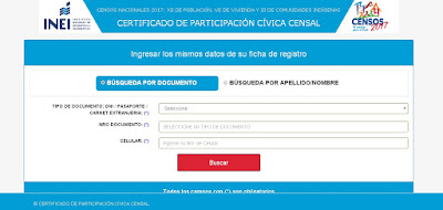 Descargar tu certificado de empadronador voluntario INEI - DePeru