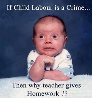 If child labour is a crime then why give homework
