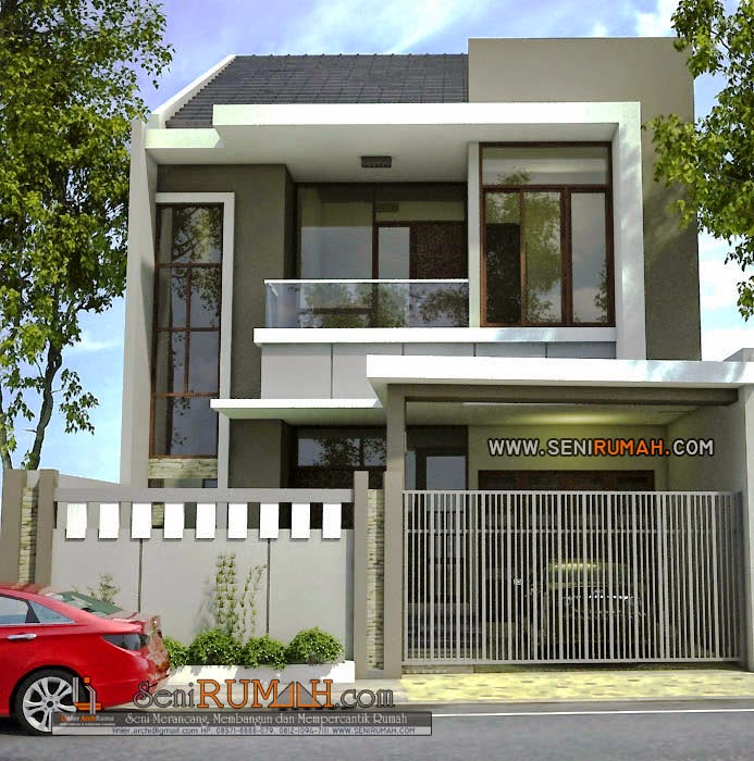 Desain Rumah di Lahan Tanah 8m x 21m  SENI RUMAH