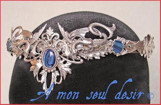 couronne diademe tiare bijou medieval serpent snake renaissance crown diadem tiara